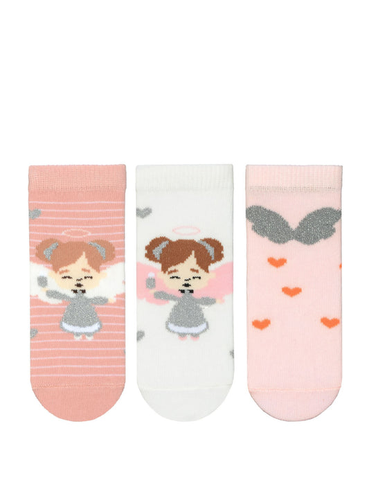 ANGELS BABY GIRLS 3-pack socks